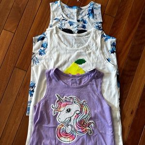 3 NWT Children’s Place Flip Sequin Tanks Large 10/12